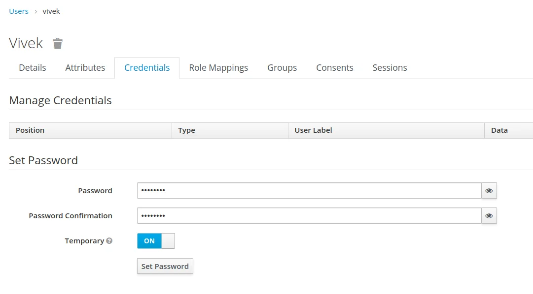 create a user and set username and password using credential tab - 2