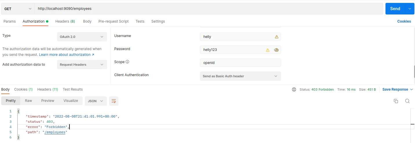 testing our code using postman - 3