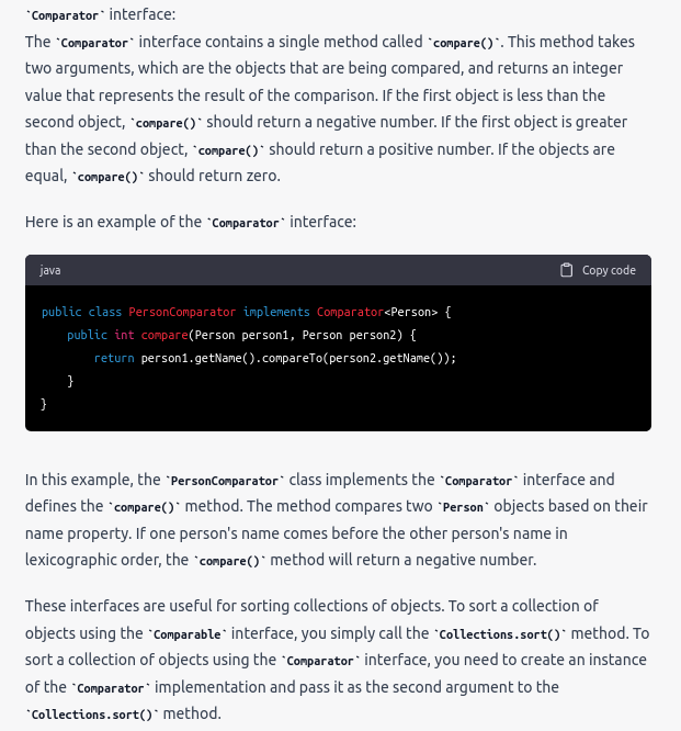 response from chatgpt or 'learning program' query